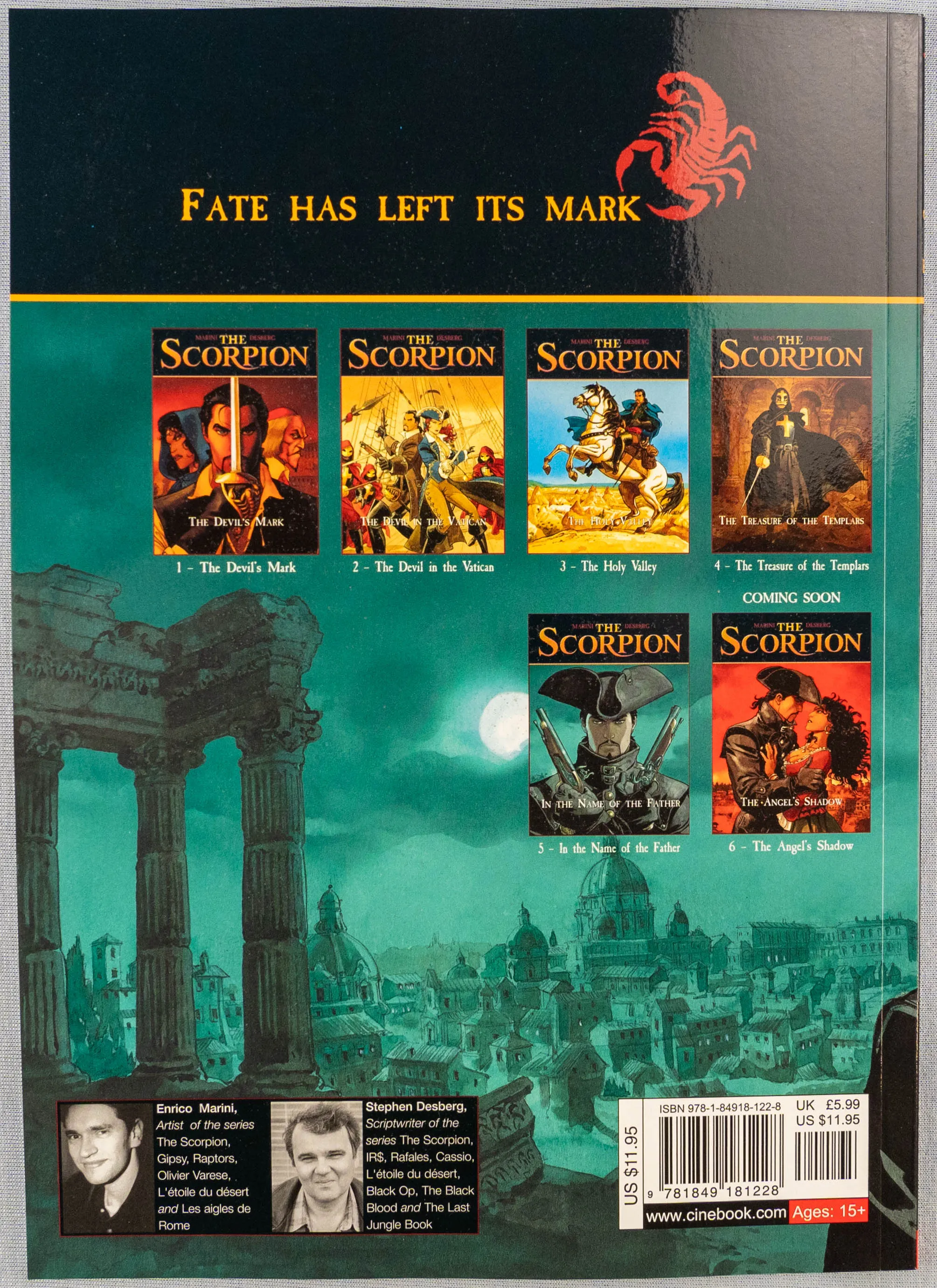 THE SCORPION Volume 5 In the Name of the Father Cinebook Paperback Comic Book by Marini / Desberg