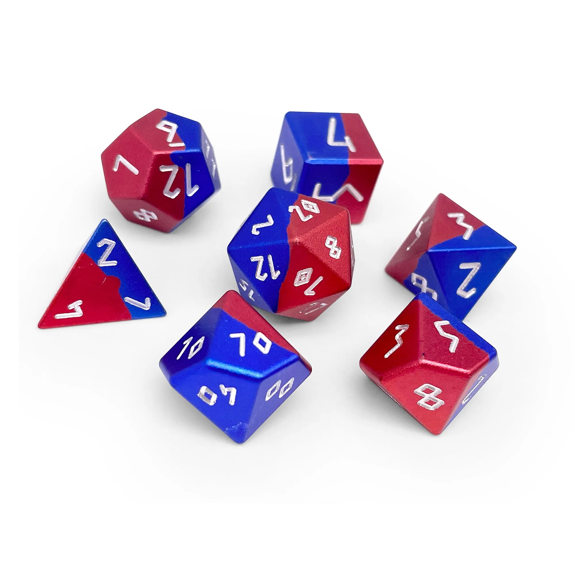 Web Slinger - 7 Piece RPG Set 6063 Aluminum Hybrid Dice