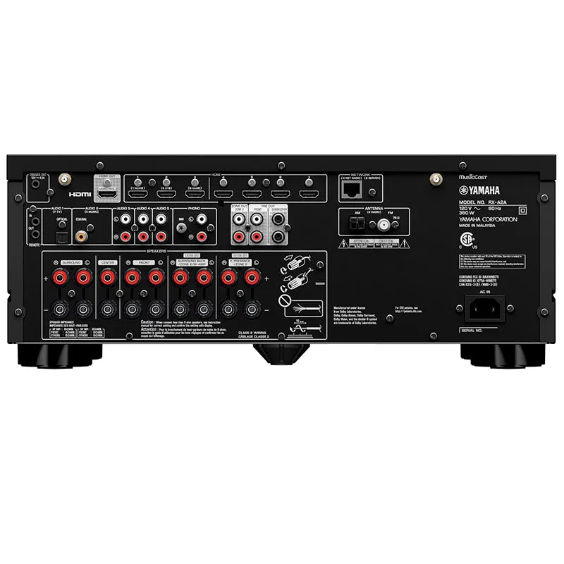 Yamaha RX-A2A Aventage - 7.2-channel AV Receiver with 8K HDMI and MusicCast